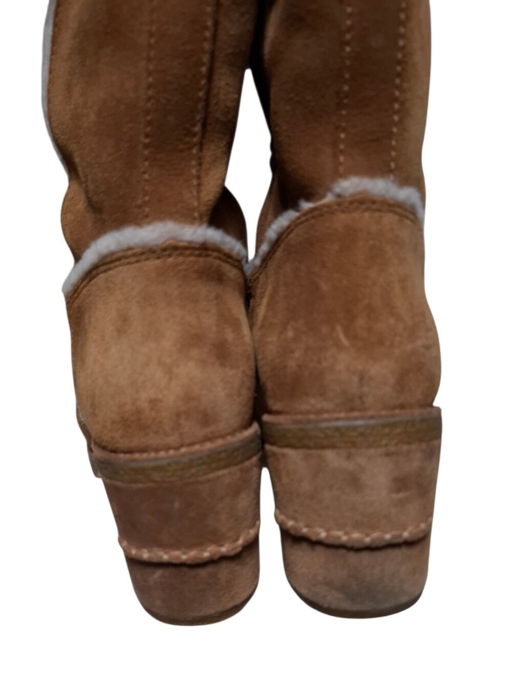 Ugg Kasen Tall Suede Sherpa Lined Boots Size 7 - Picture 4 of 7